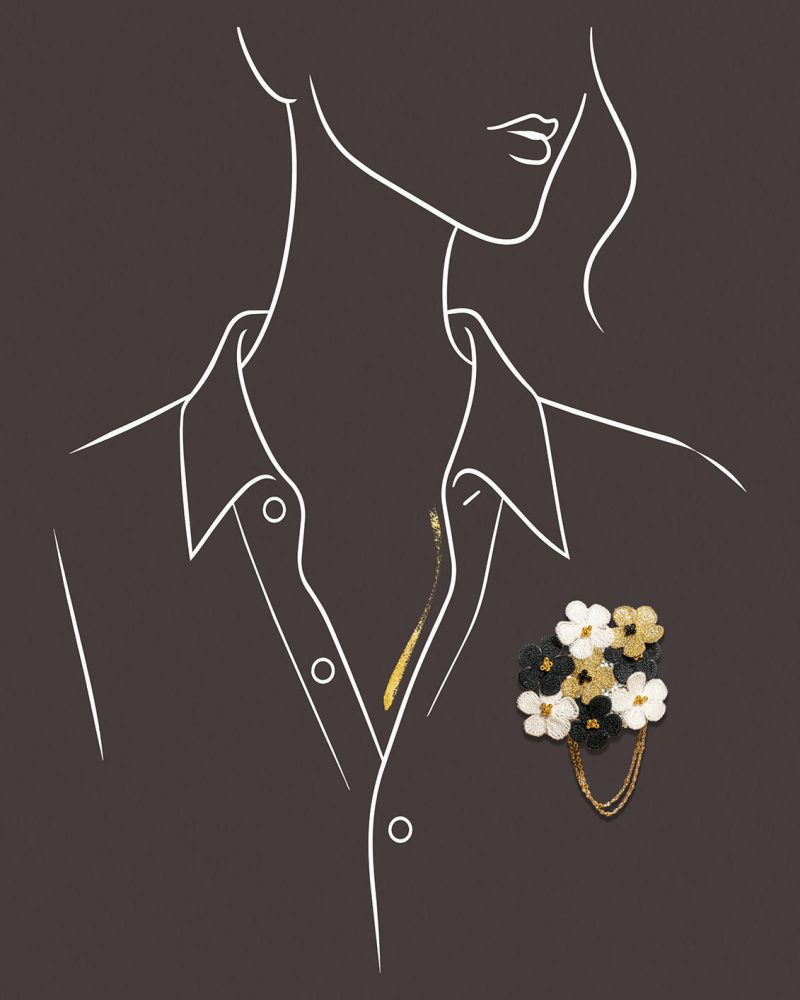 Broche FLEURINE