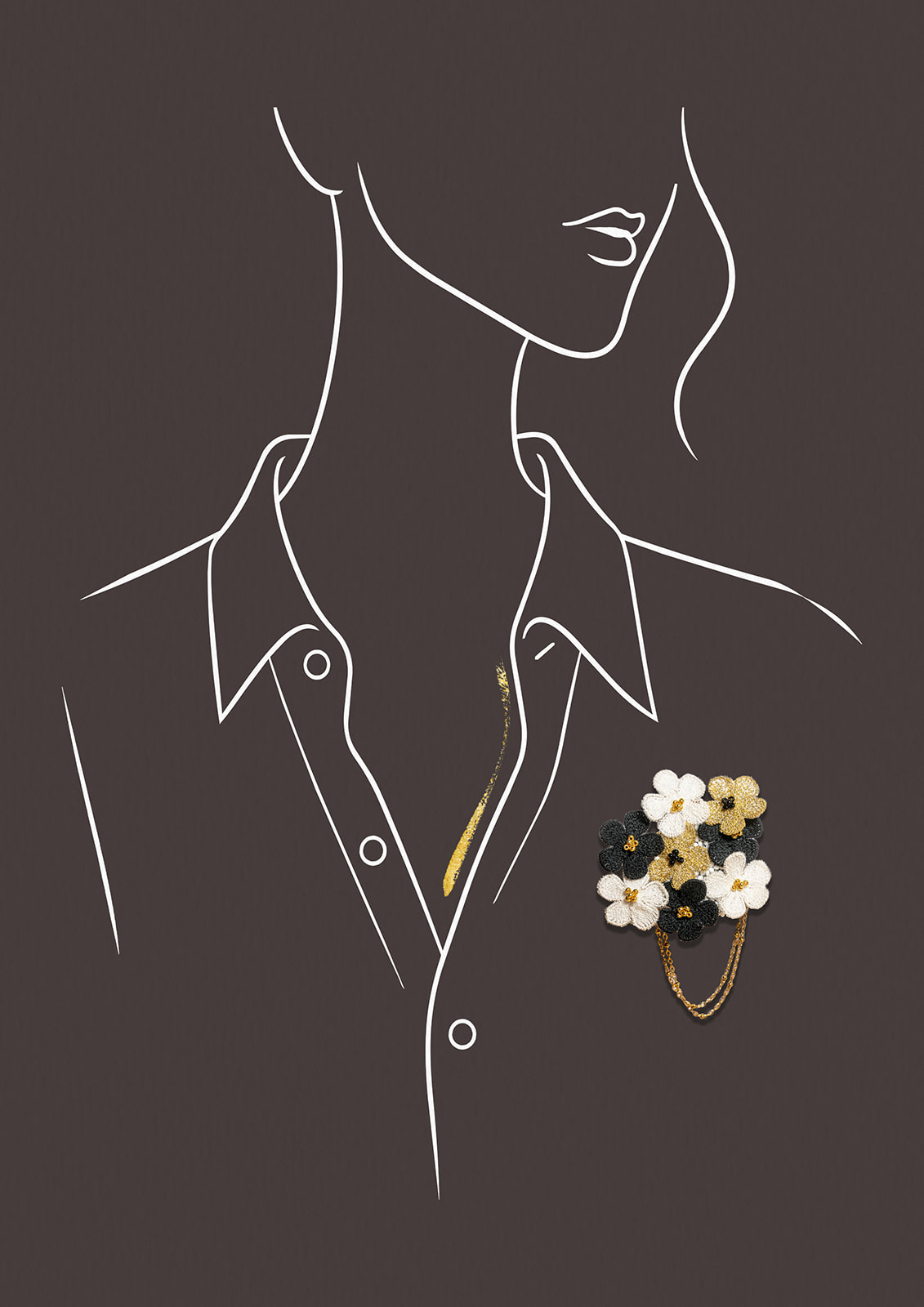 Broche FLEURINE
