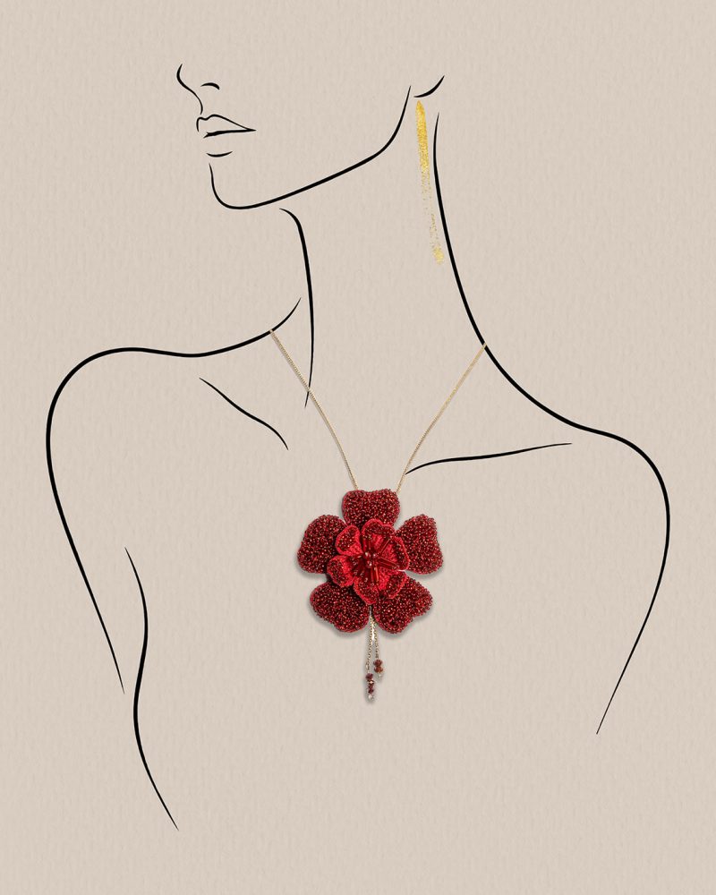 Collier GABRIELLE rouge