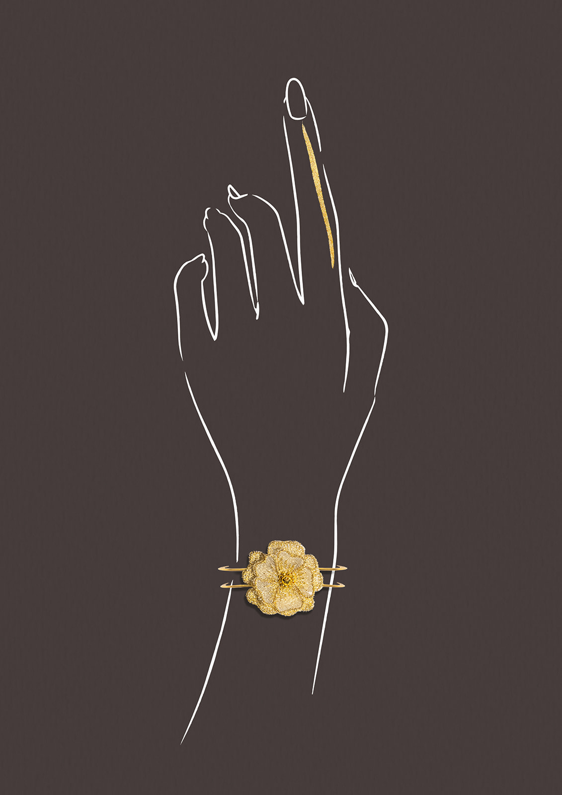 Bracelet ROMANE doré