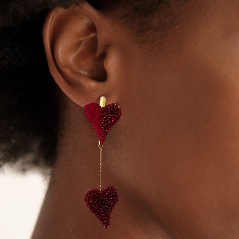 Boucles d'oreilles capsule Saint-Valentin