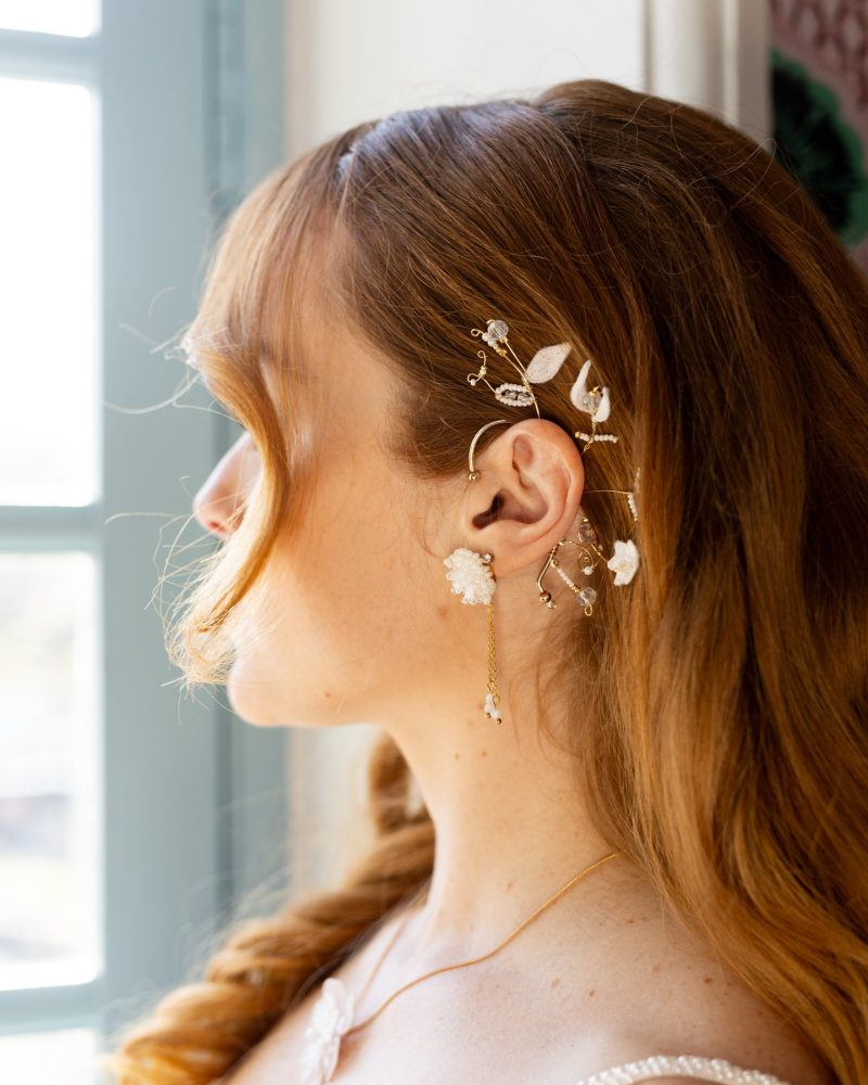 Lyséa bijou d'oreille – collection Mariage